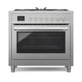 36 in. Professional Dual Fuel Range in Stainless Steel with Legs, 4.3 cu. ft.