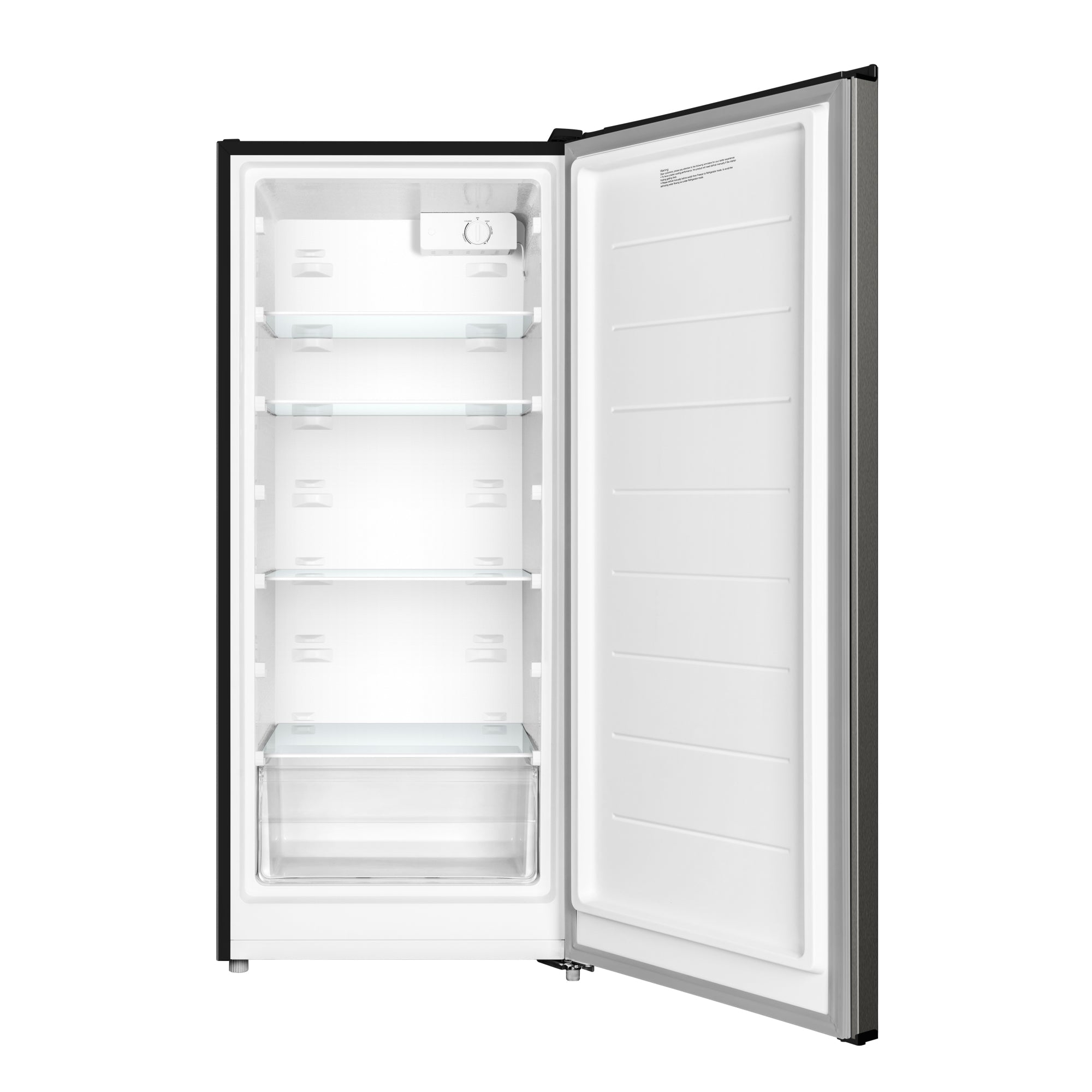 7 Cu. Ft. Garage Ready Convertible Upright Manual Defrost Freezer/Refrigerator in Stainless Steel