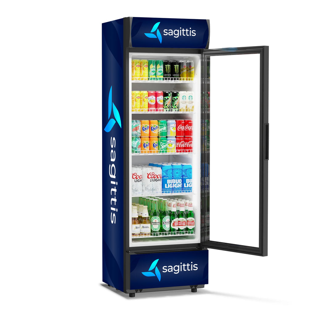 22 in. One-Door Merchandiser Refrigerator - 9 Cu Ft. - Wrap