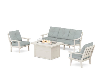 Oxford Deep Seating Fire Pit Table Set