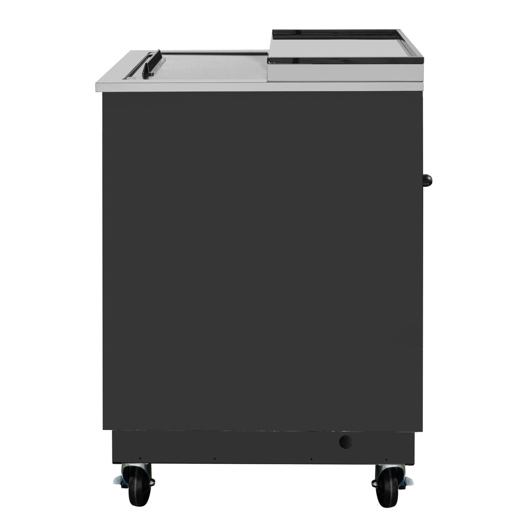 25 in. Commercial Glass Froster in Black Steel, ETL Listed, 5 cu. ft.