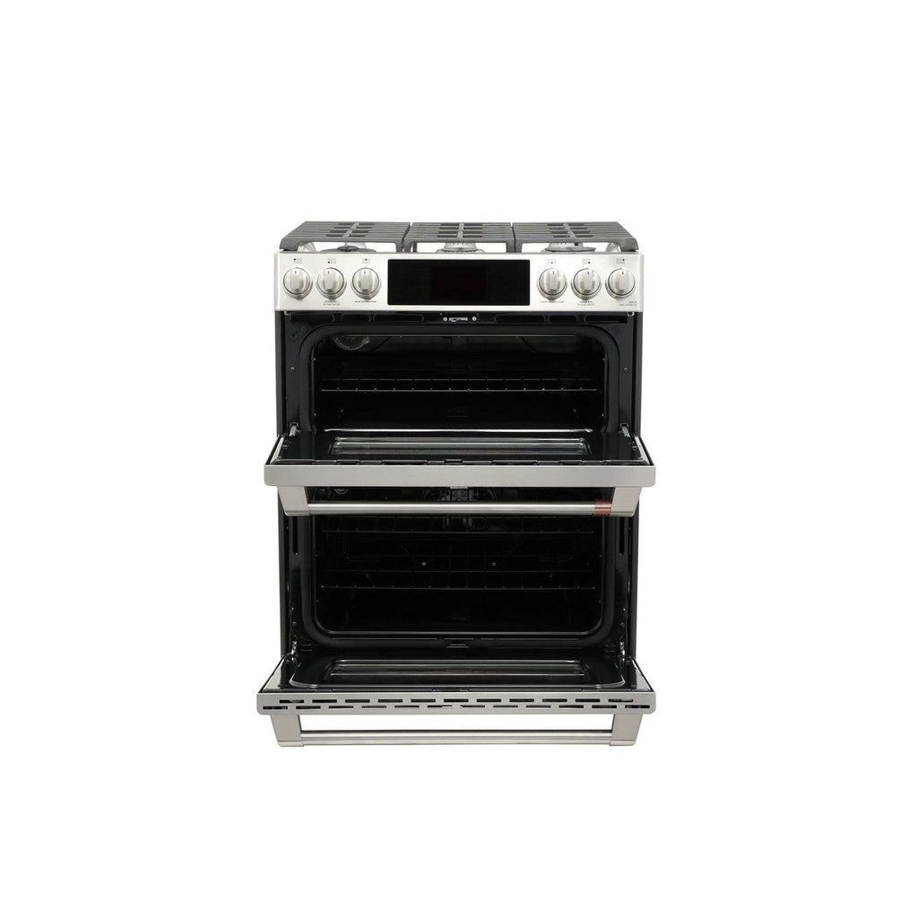 CAFÉ™ 30" Smart Slide-In, Front-Control, Gas Double-Oven Range with Convection