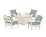 Cottage 5-Piece Deep Seating Set with Fire Pit Table