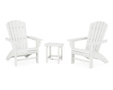 Nautical 3-Piece Curveback Adirondack Set