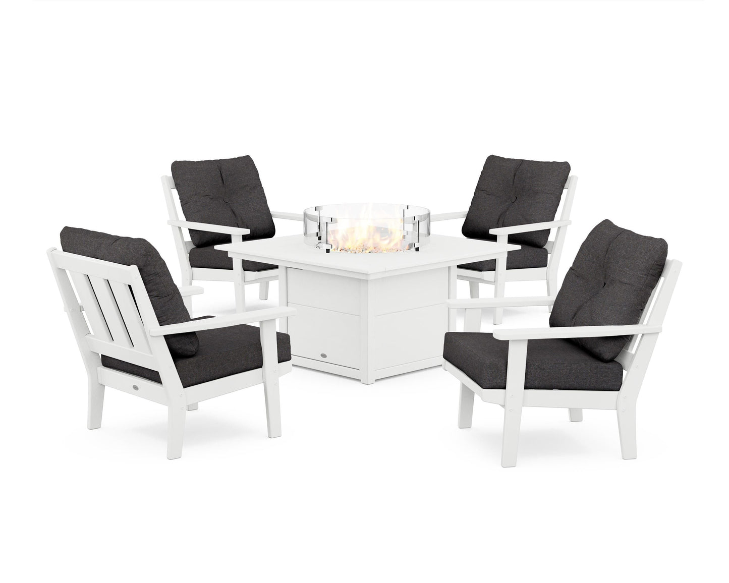 Oxford 5-Piece Deep Seating Set with Fire Pit Table