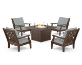 Wovendale 5-Piece Deep Seating Set with Fire Pit Table