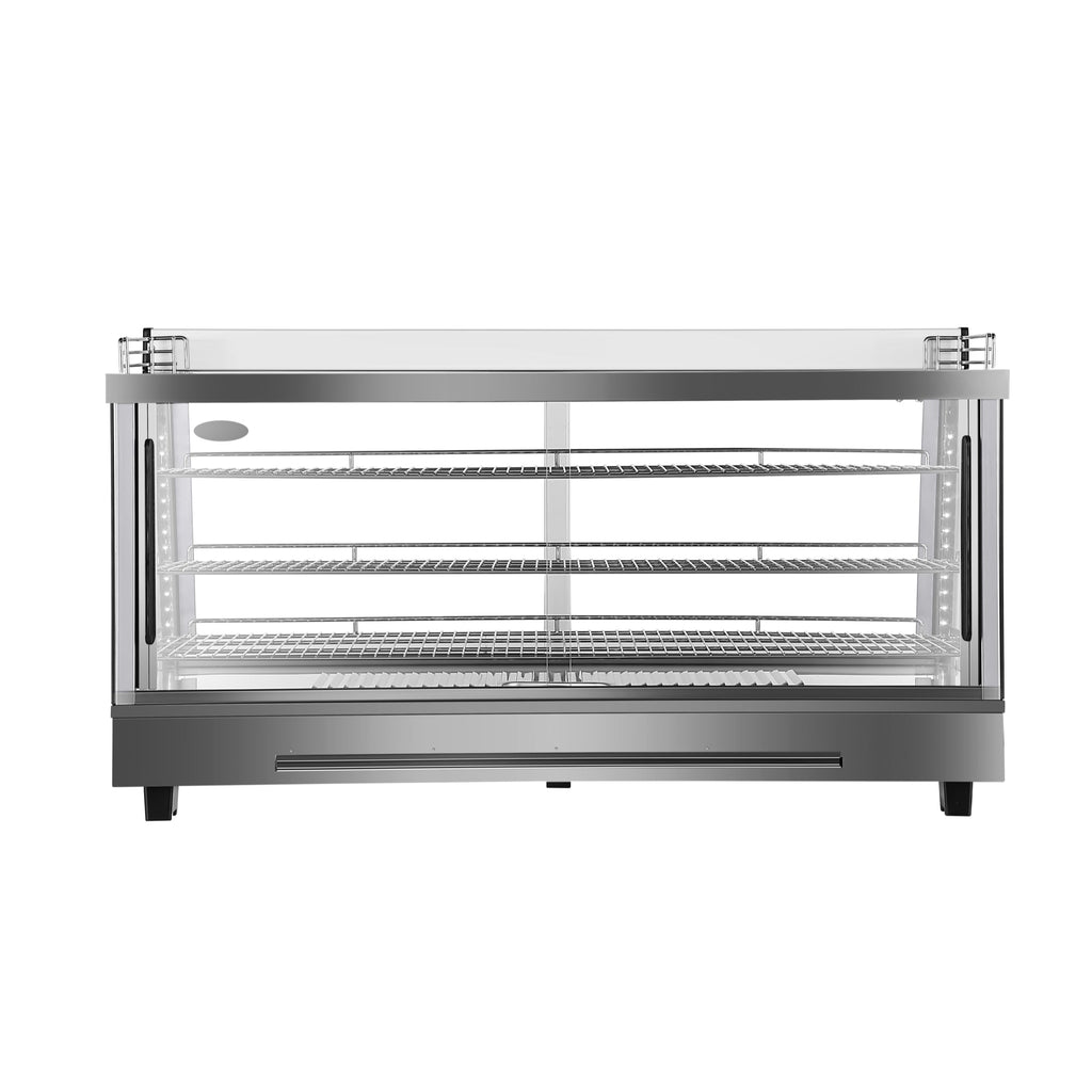 48 in. Glass Countertop Display Warmer, 6.5 cu. ft. in Stainless Steel