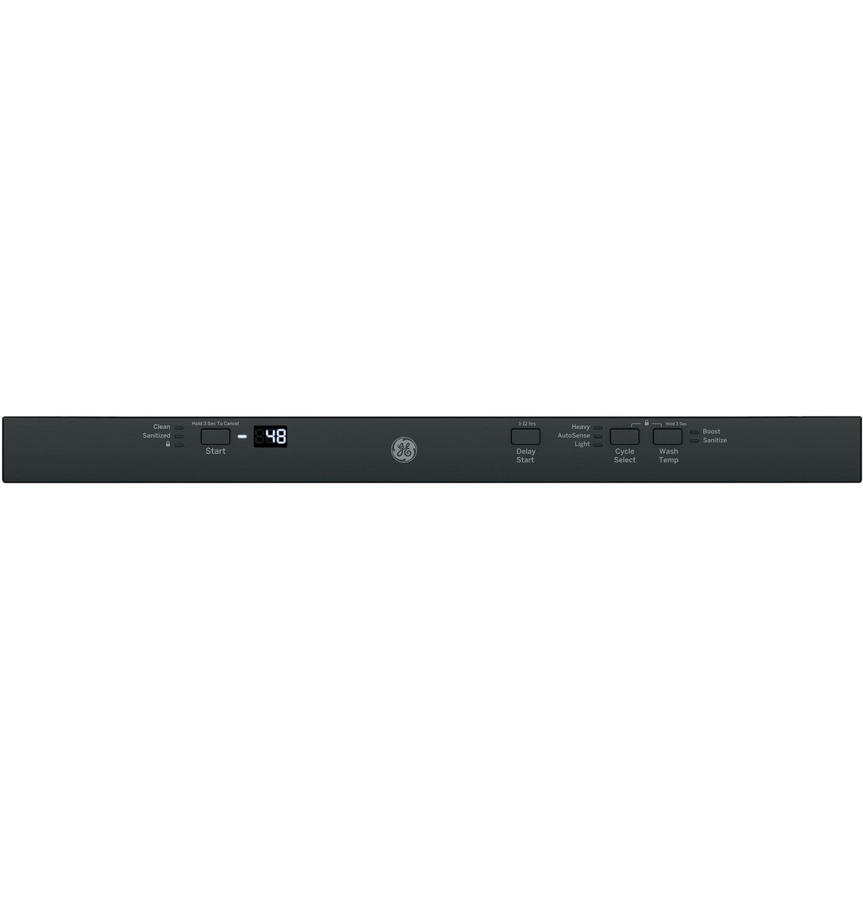 GE® ENERGY STAR® ADA Compliant Stainless Steel Interior Dishwasher with Sanitize Cycle
