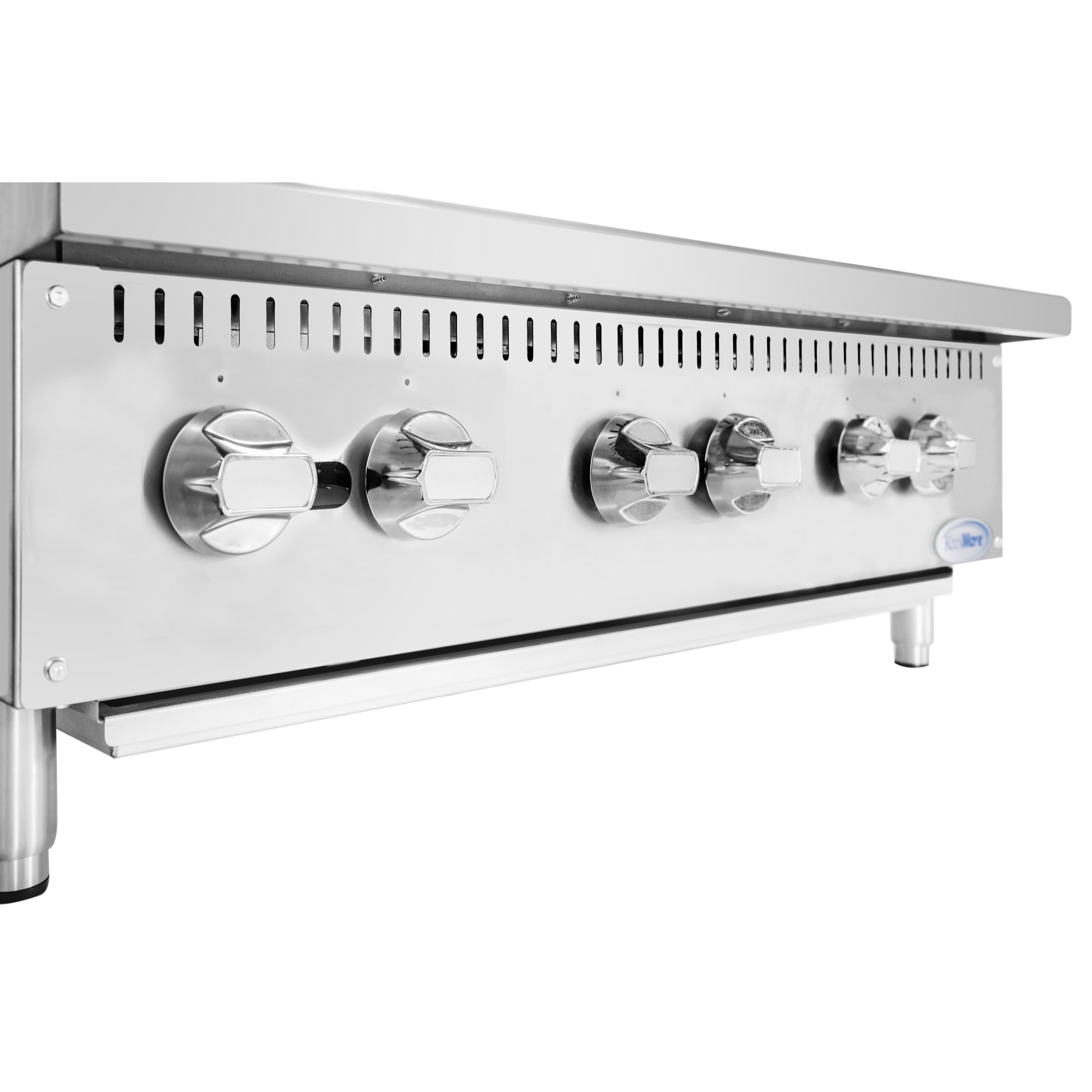 36 in. Commercial Six-Burner Step Up Gas Range, 156000 BTU in Stainless-Steel