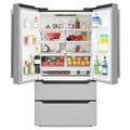 22.5 Cu. ft. French Door Refrigerator, Deep Freezer, 4 Door Stainless-Steel Fridge