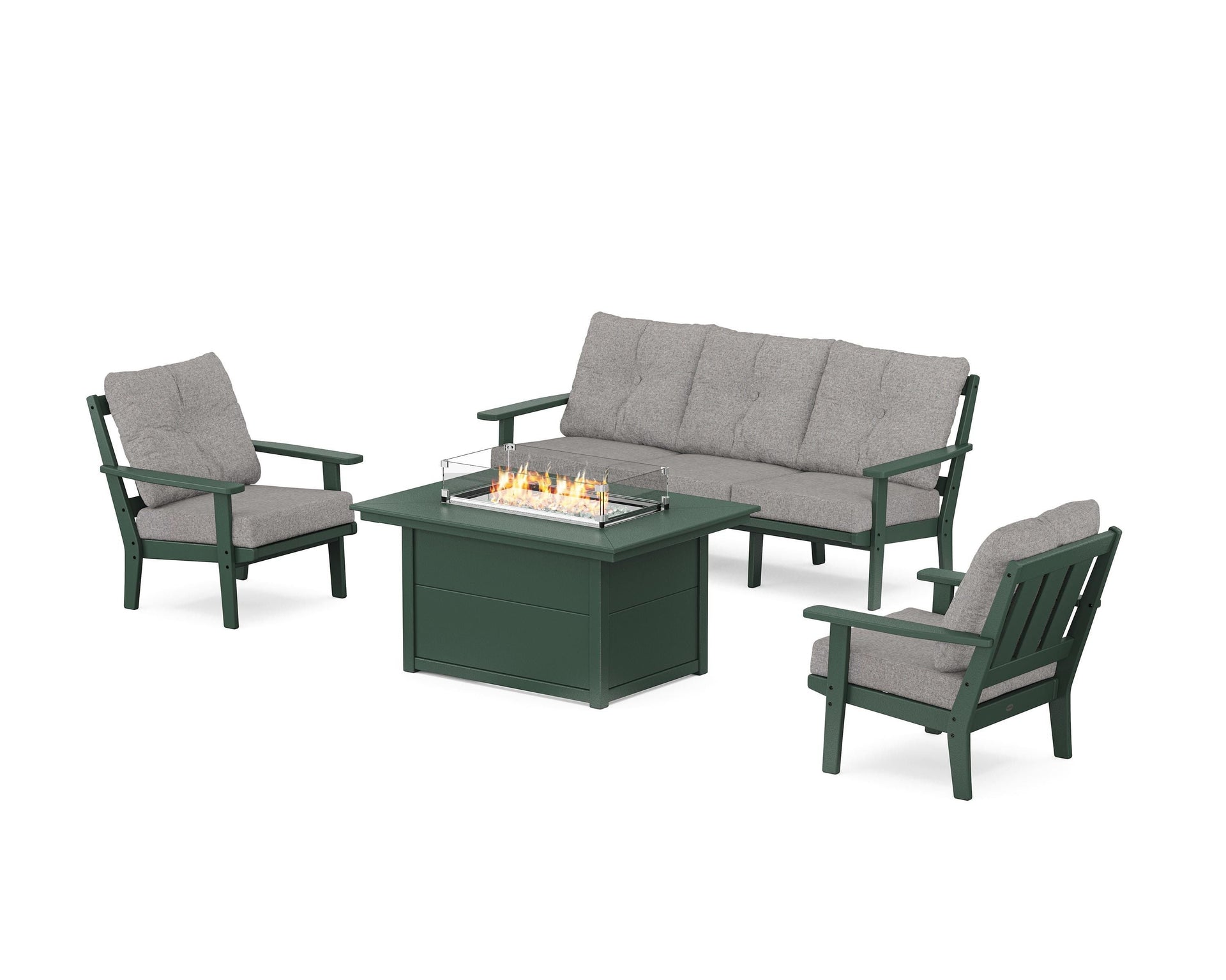 Oxford Deep Seating Fire Pit Table Set