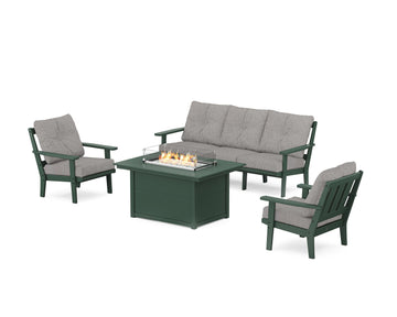 Oxford Deep Seating Fire Pit Table Set