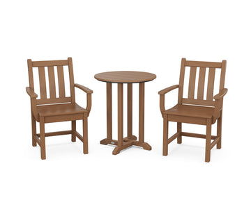 Traditional Garden 3-Piece Round Bistro Dining Set