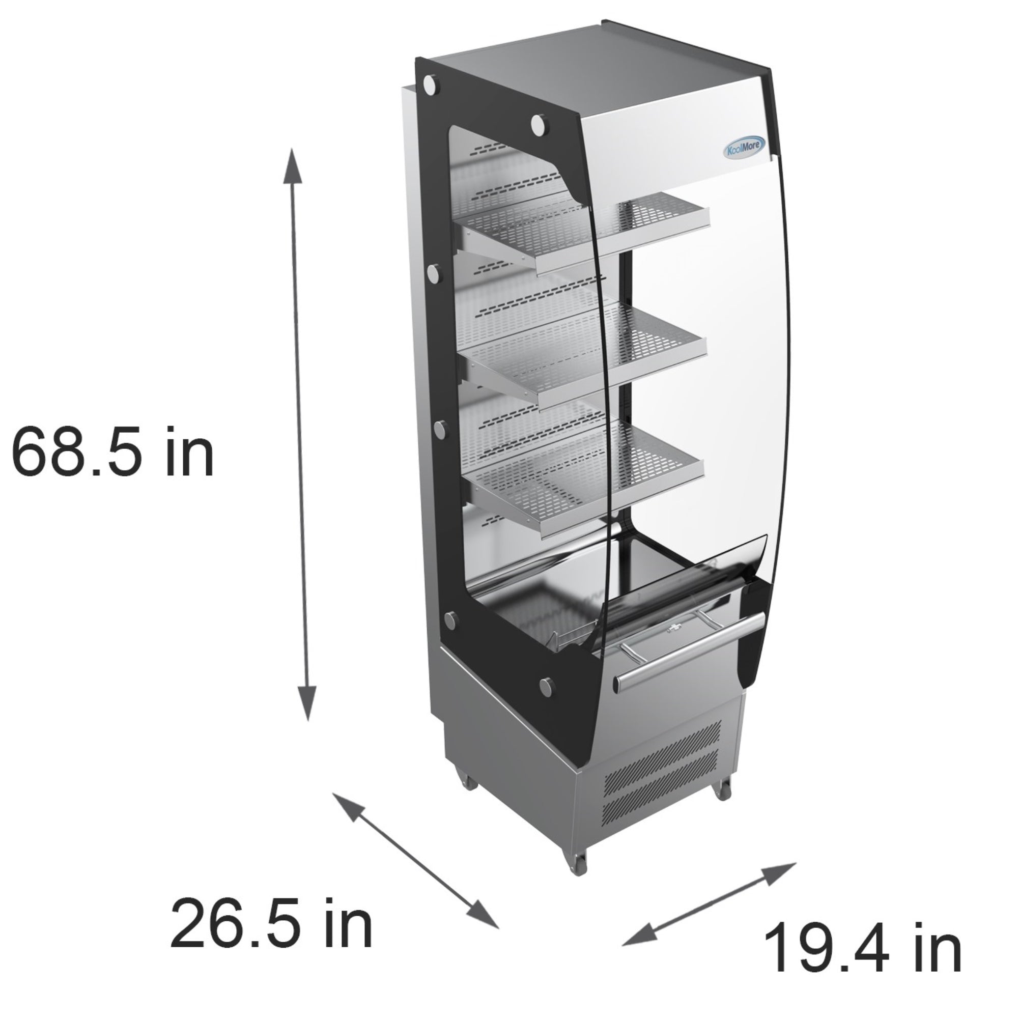 26 in. Open Air Grab and Go Refrigerator - 7.7 Cu Ft.