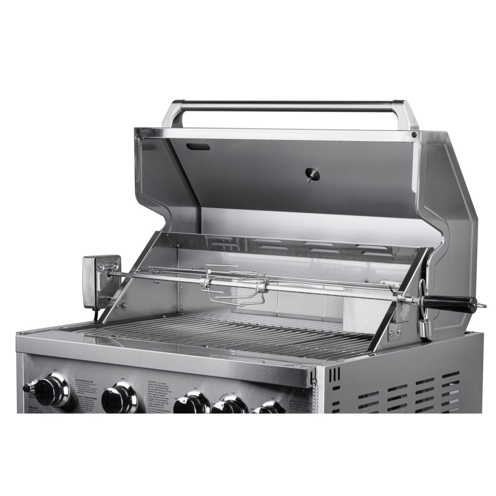 KoolMore Outdoor Kitchen 30 in. BBQ Liquid Propane Grill with Cabinet in Stainless-Steel