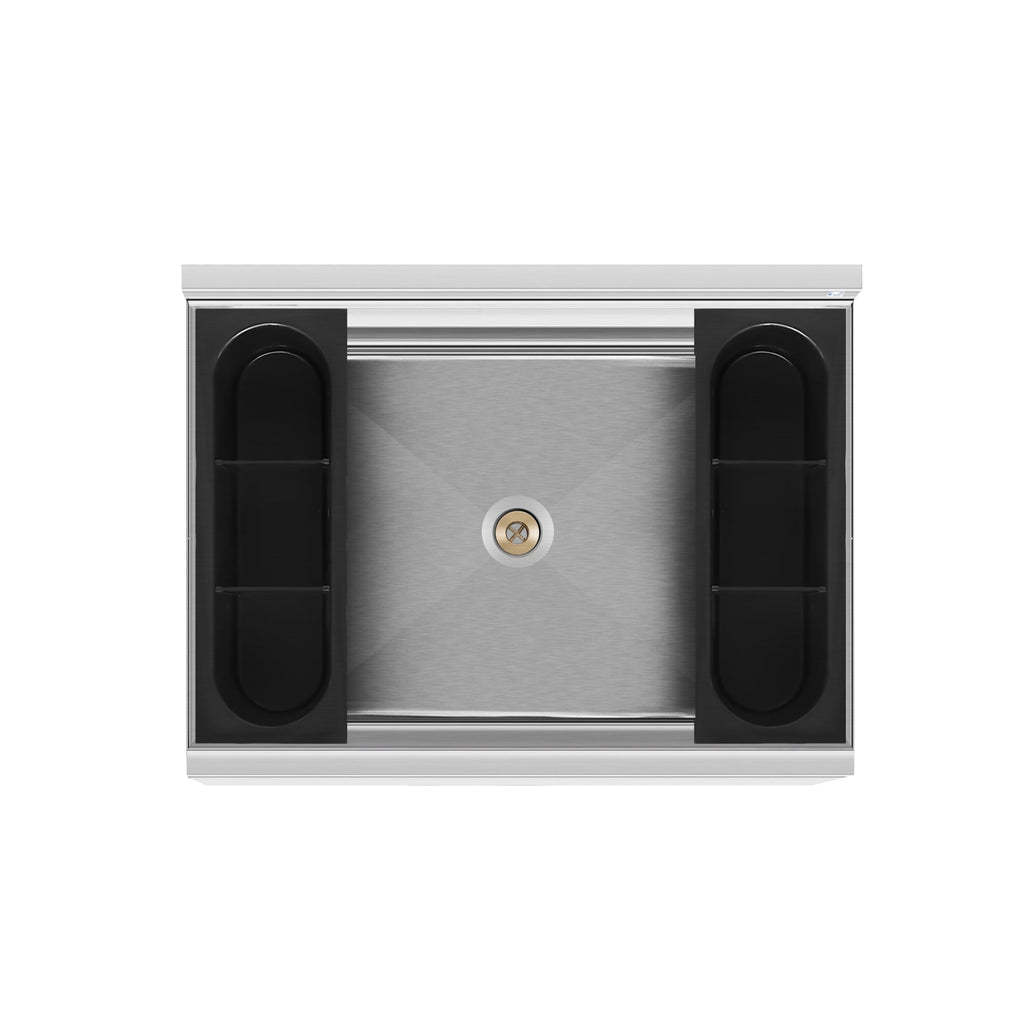 24 in. Commercial Underbar Ice Bin with Siding Lid in Stainless Steel