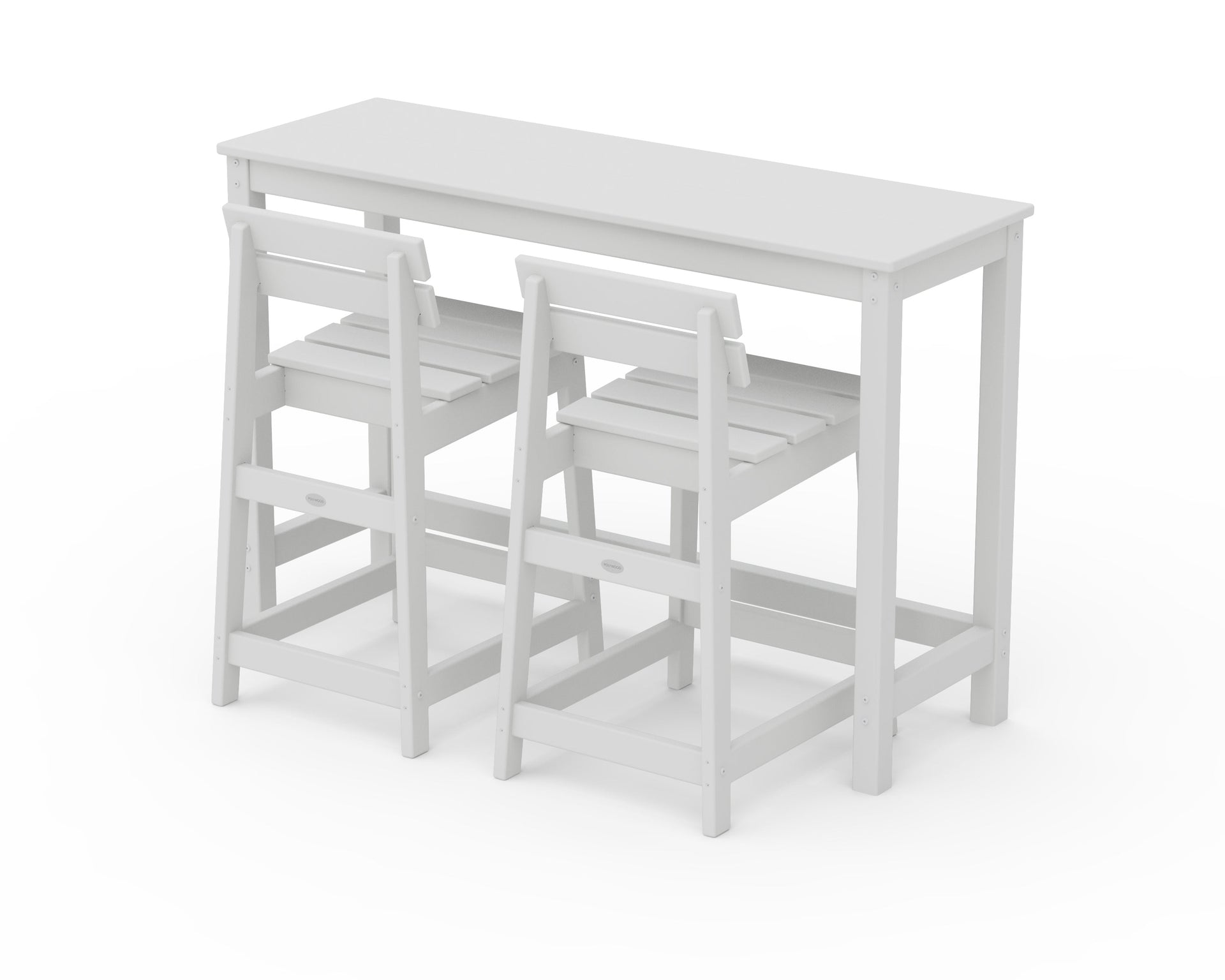 Modern Studio Plaza Lowback Counter Chair 3-Piece Balcony Set