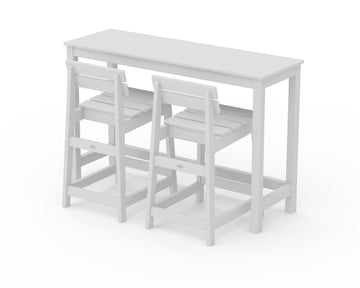 Modern Studio Plaza Lowback Counter Chair 3-Piece Balcony Set