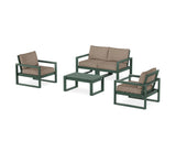 EDGE Sectional 4-Piece Deep Seating Set with Loveseat