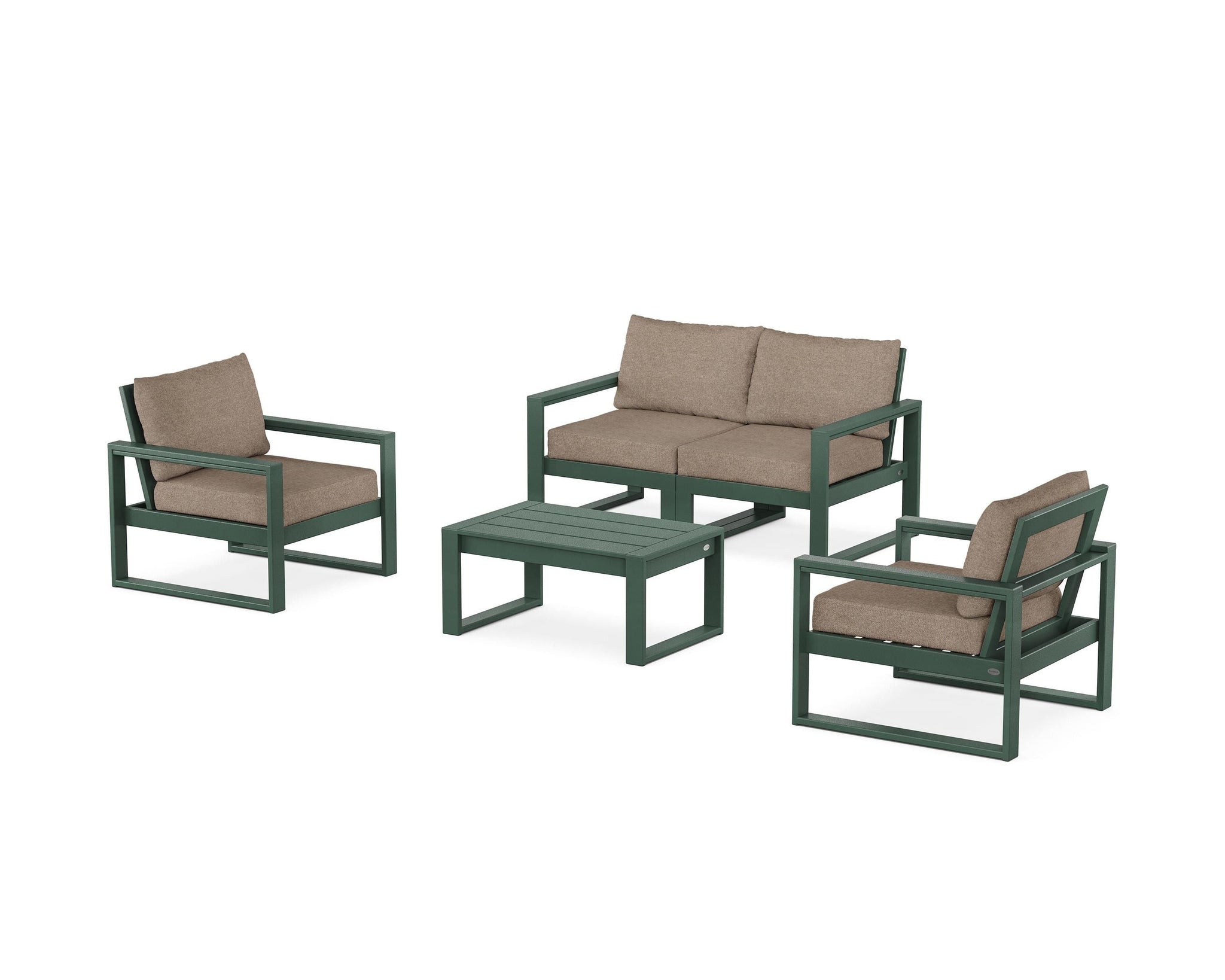 EDGE Sectional 4-Piece Deep Seating Set with Loveseat