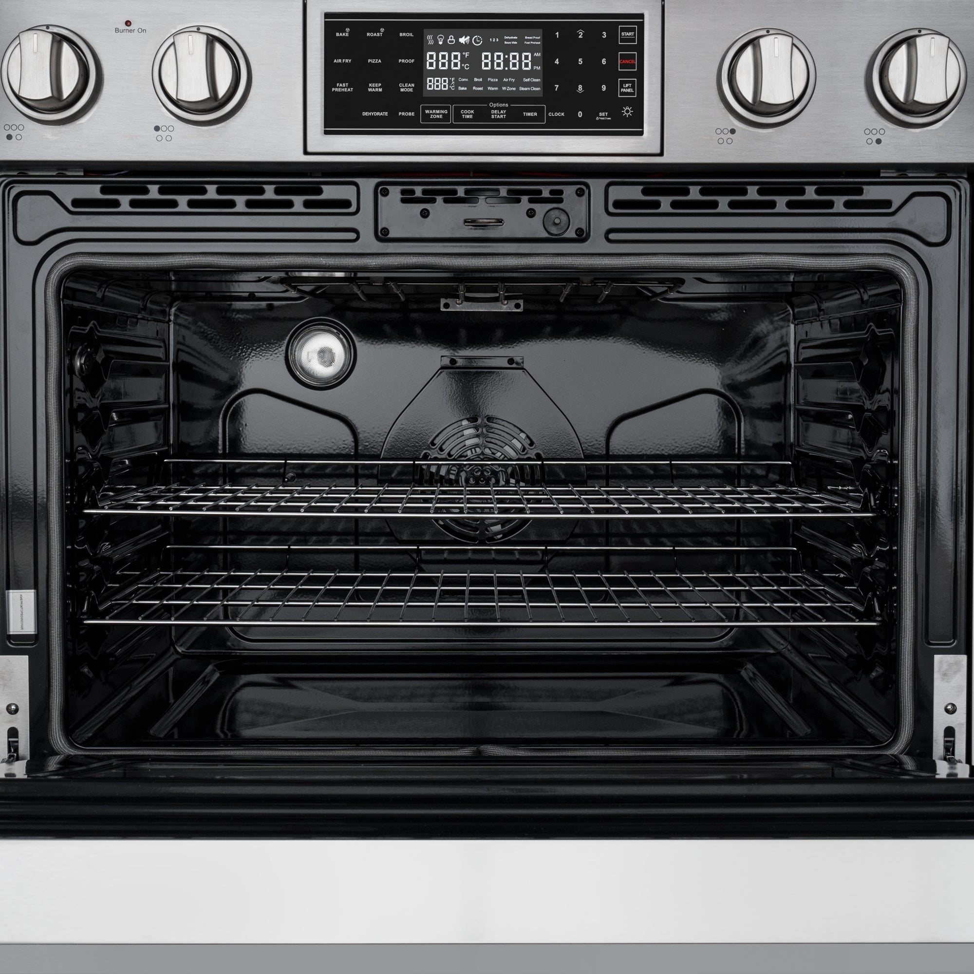 36 in. Electric Professional Range with Tilt Panel and Digital controls, Self-Cleaning, 16300W of Power, 240V in Stainless-Steel