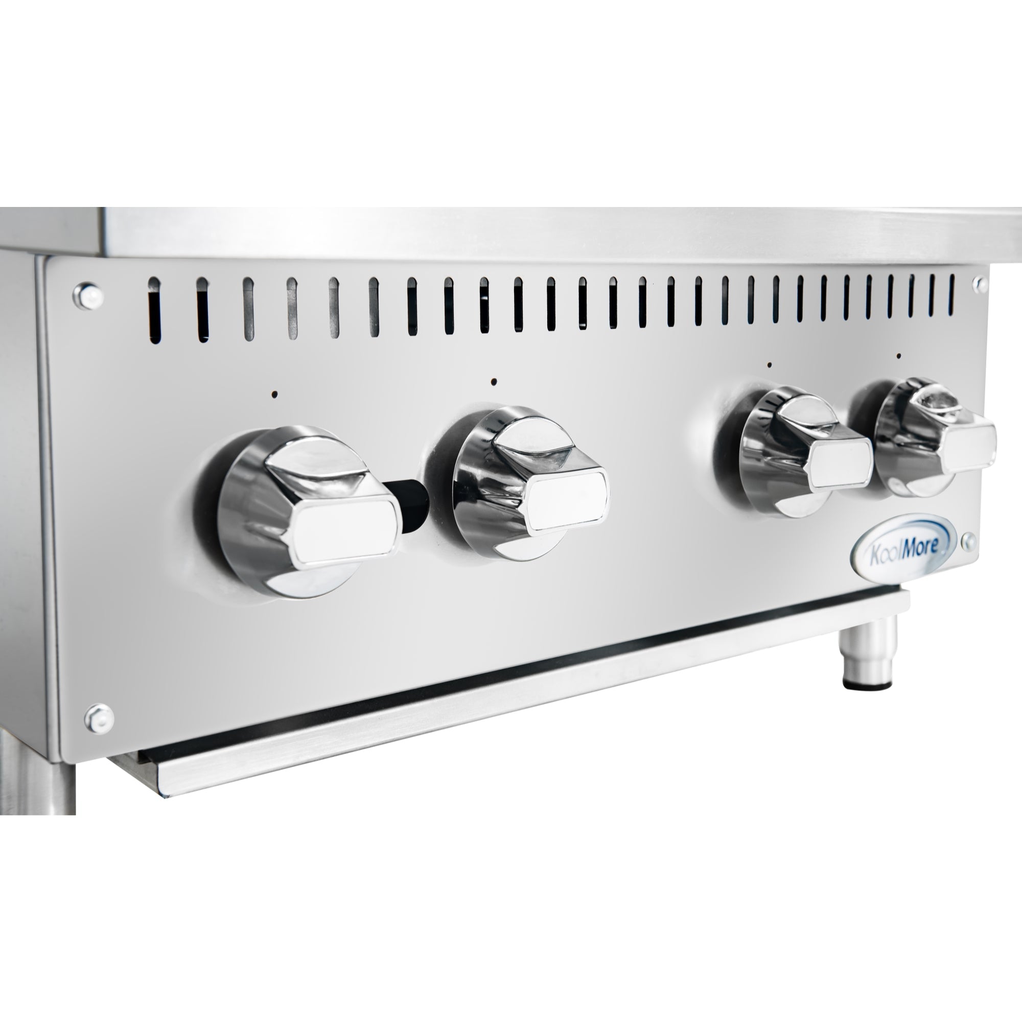 24 in. Commercial Four-Burner Step Up Range, 104000 BTU in Stainless-Steel