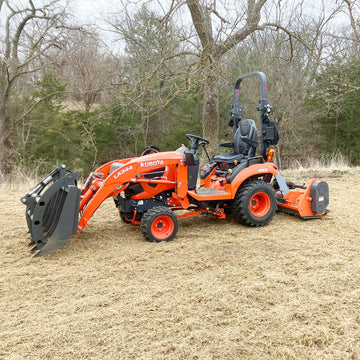 3-Point PTO Stump Grinder & 60'' PTO Flail Mower Bundle, SG24&EFS60