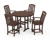 Cottage 5-Piece Round Farmhouse Counter Set