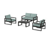 EDGE Sectional 4-Piece Deep Seating Set with Loveseat