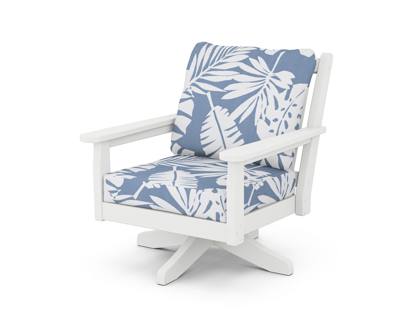 Chippendale Deep Seating Swivel Chair