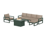 EDGE Sectional Lounge and Fire Pit Set