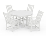 Vineyard 5-Piece Round Farmhouse Dining Set