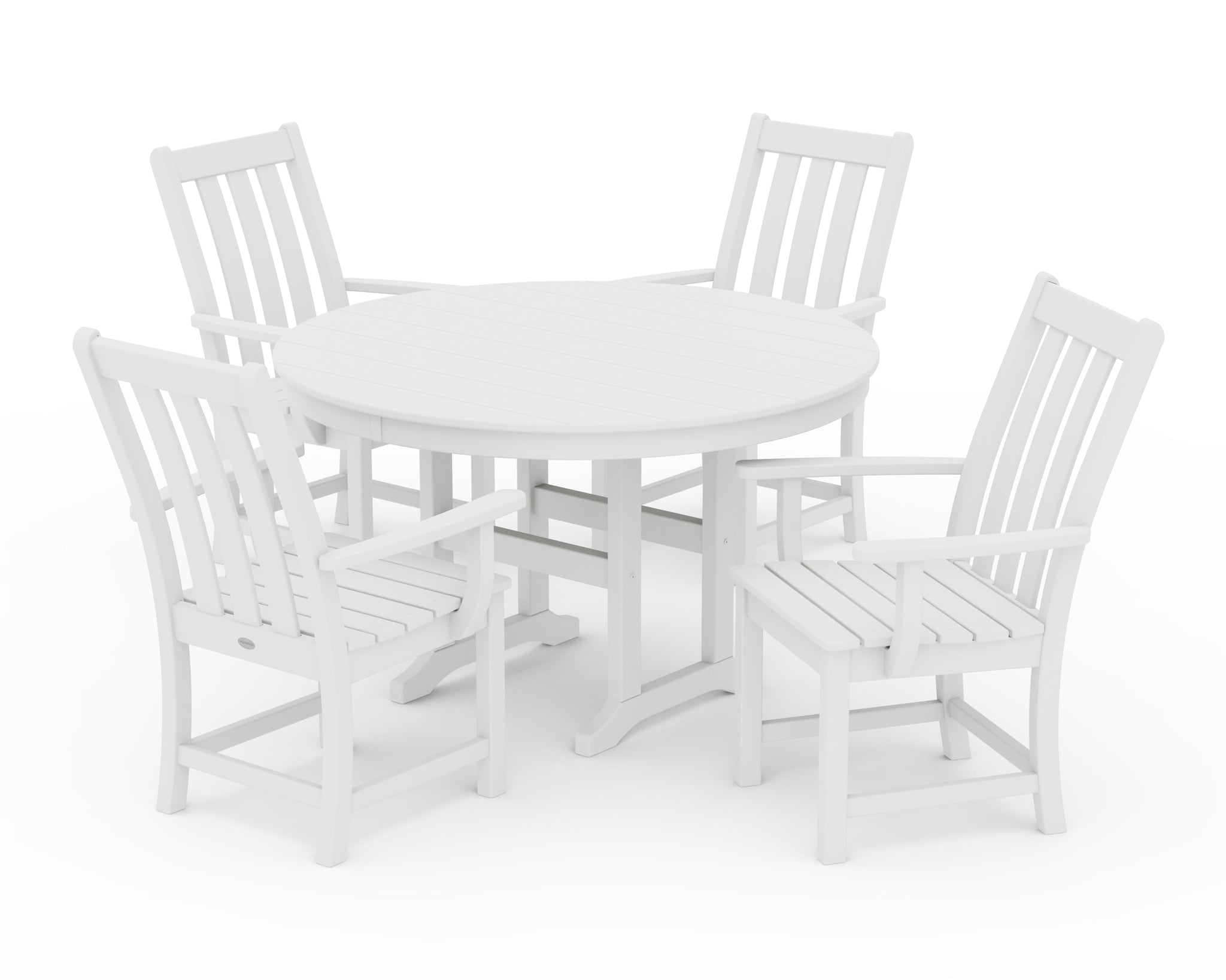 Vineyard 5-Piece Round Farmhouse Dining Set