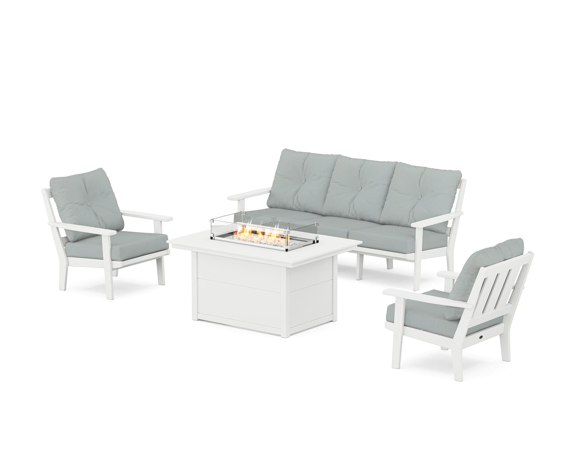 Oxford Deep Seating Fire Pit Table Set
