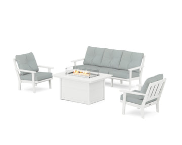 Oxford Deep Seating Fire Pit Table Set