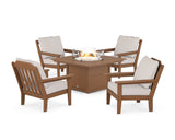 Cottage 5-Piece Deep Seating Set with Fire Pit Table