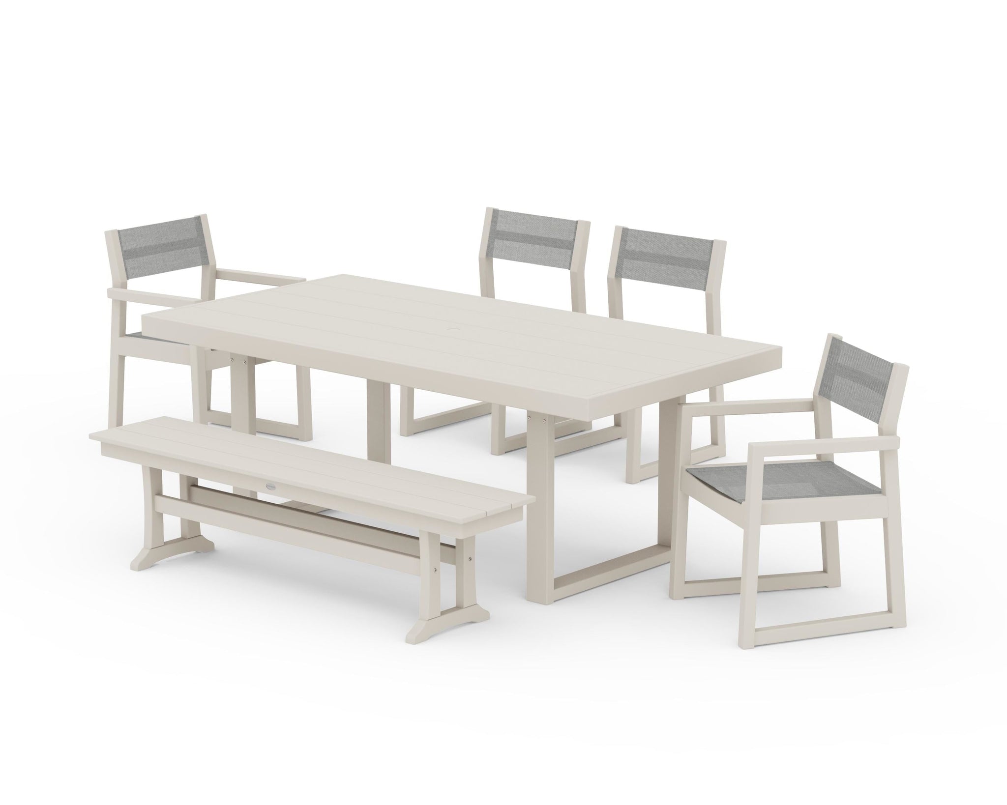 EDGE Sling 6-Piece Dining Set with Bench