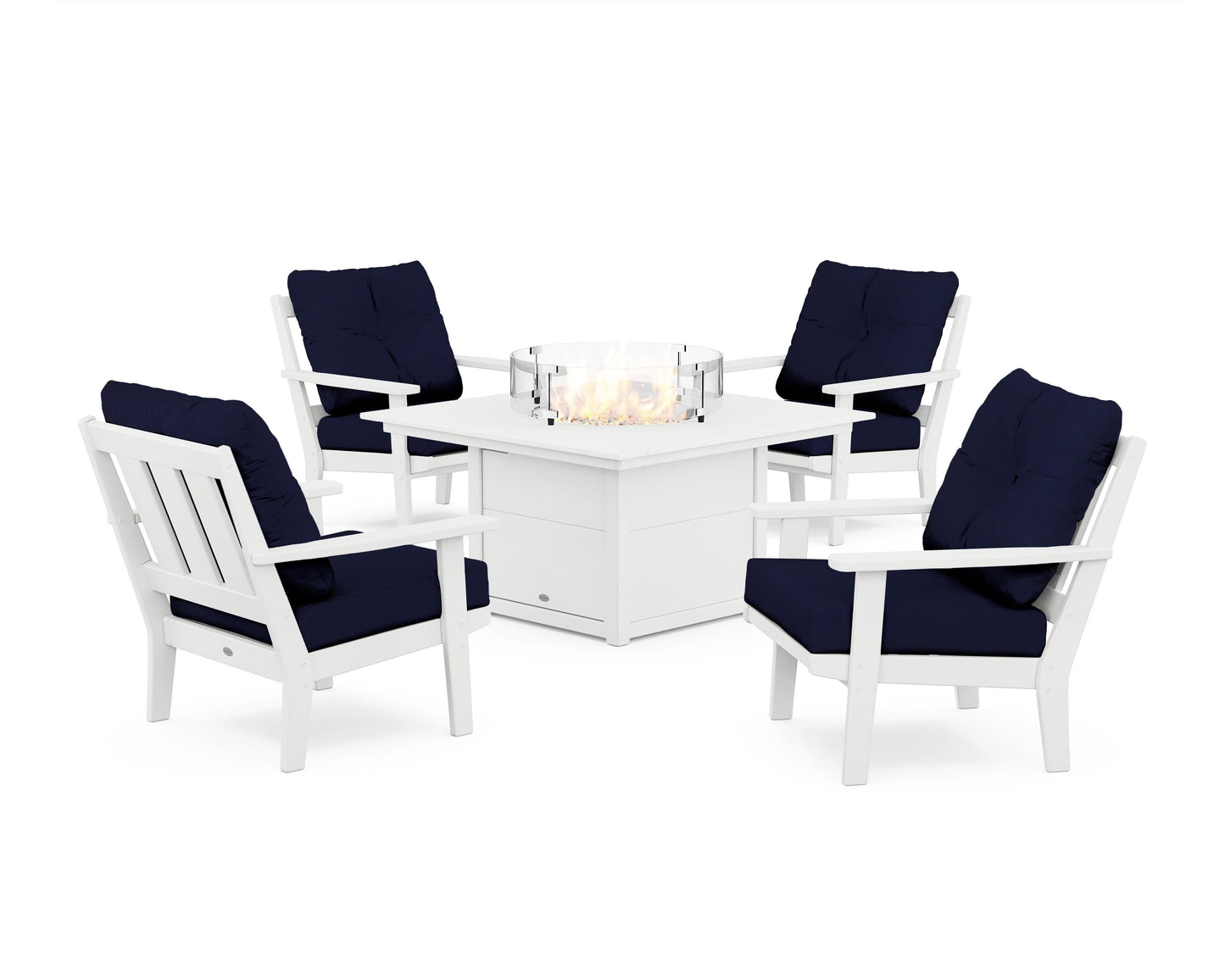 Oxford 5-Piece Deep Seating Set with Fire Pit Table