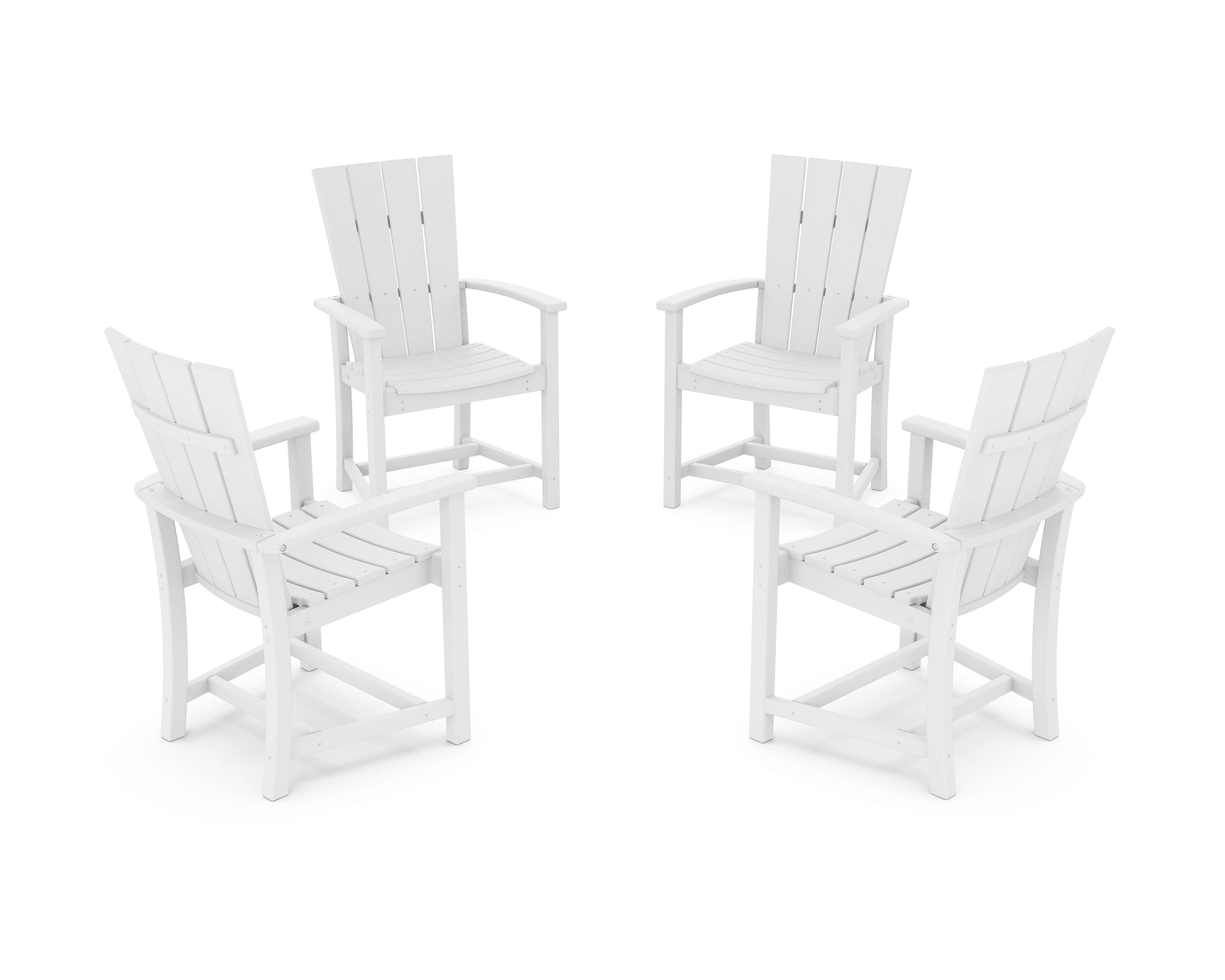 Quattro 4-Piece Upright Adirondack Conversation Set