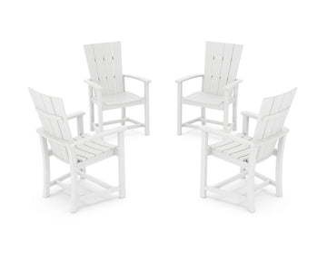 Quattro 4-Piece Upright Adirondack Conversation Set
