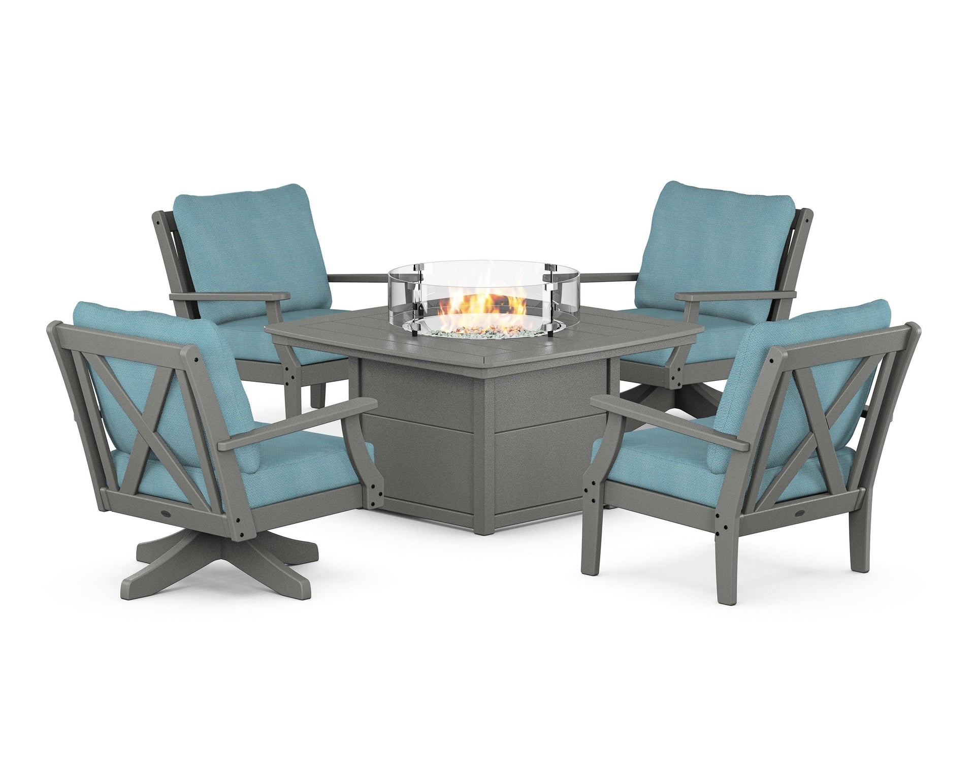 Braxton 5-Piece Deep Seating Set with Fire Table