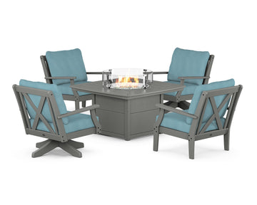 Braxton 5-Piece Deep Seating Set with Fire Table