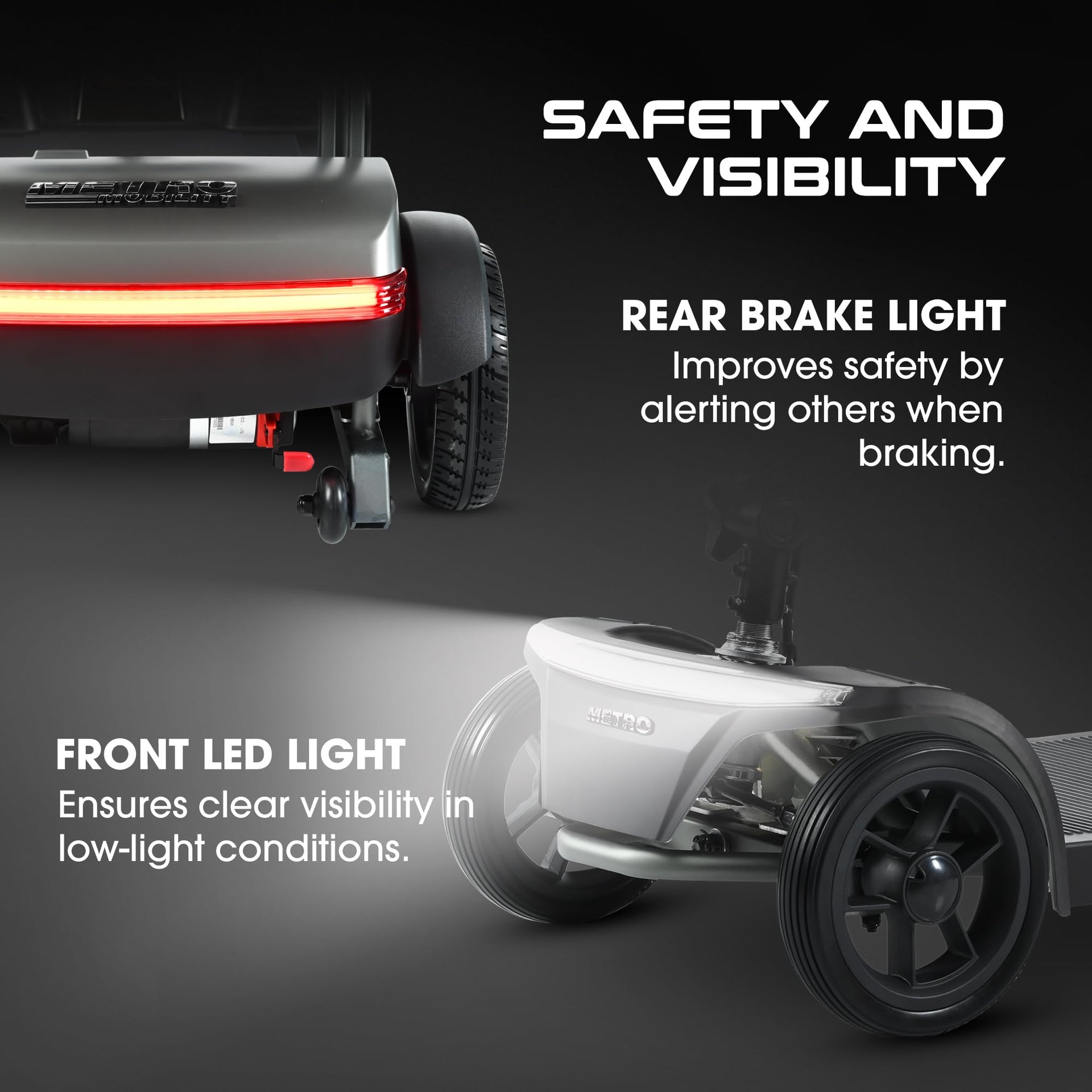 Metro Mobility Air Traveller Mobility Scooter Electric 4-Wheel 24V 4.97 MPH 10-16 Mile Range New