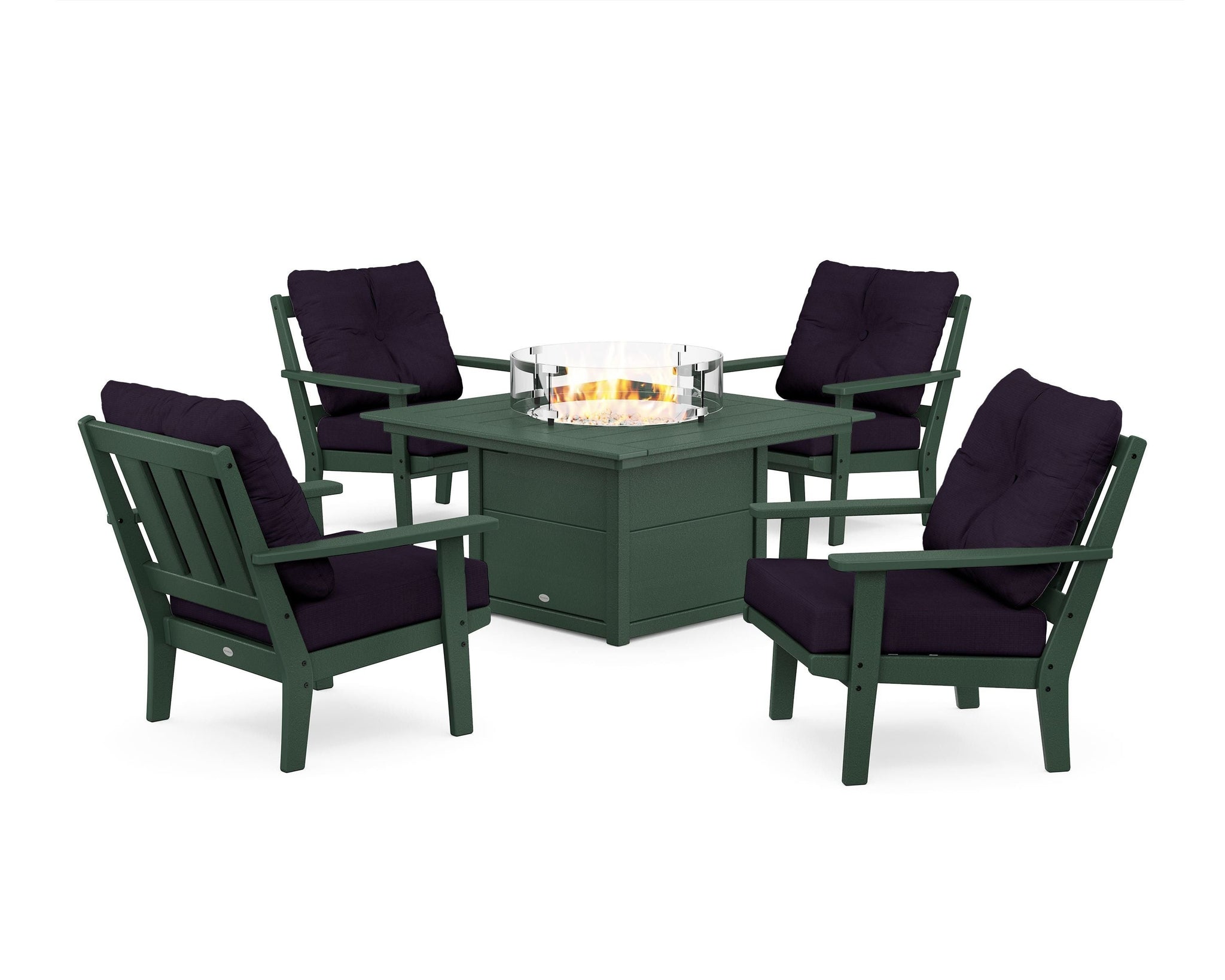 Oxford 5-Piece Deep Seating Set with Fire Pit Table