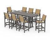 Coastal 9-Piece Bar Set with Trestle Legs