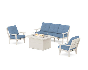 Mission Deep Seating Fire Pit Table Set