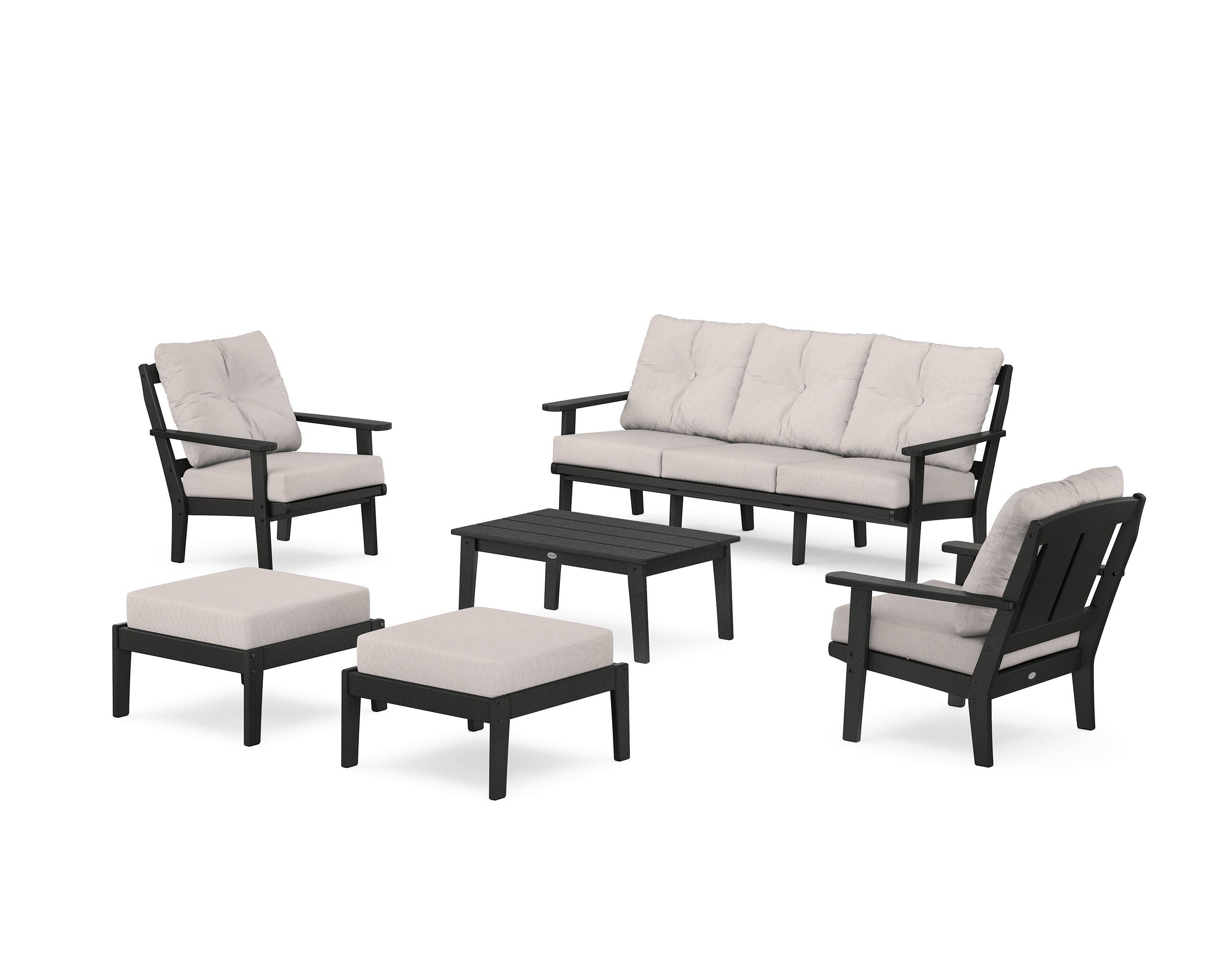 Mission 6-Piece Lounge Sofa Set