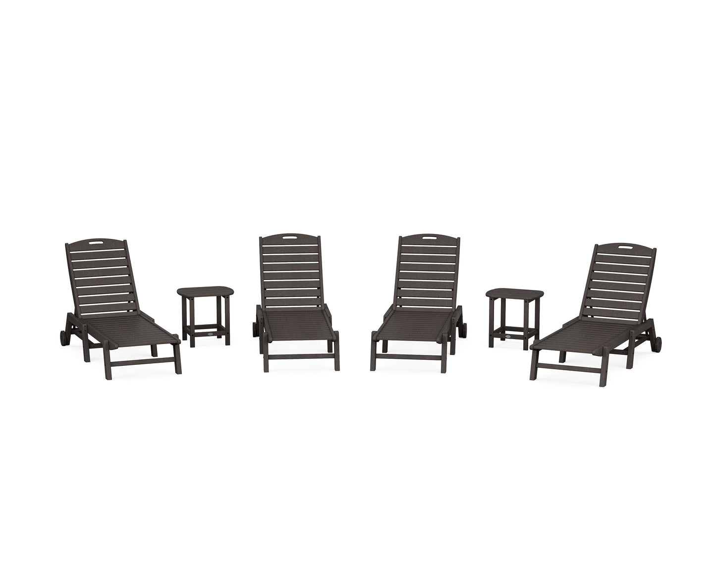 Nautical Chaise 6-Piece Set with Wheels