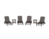 Nautical Chaise 6-Piece Set with Wheels