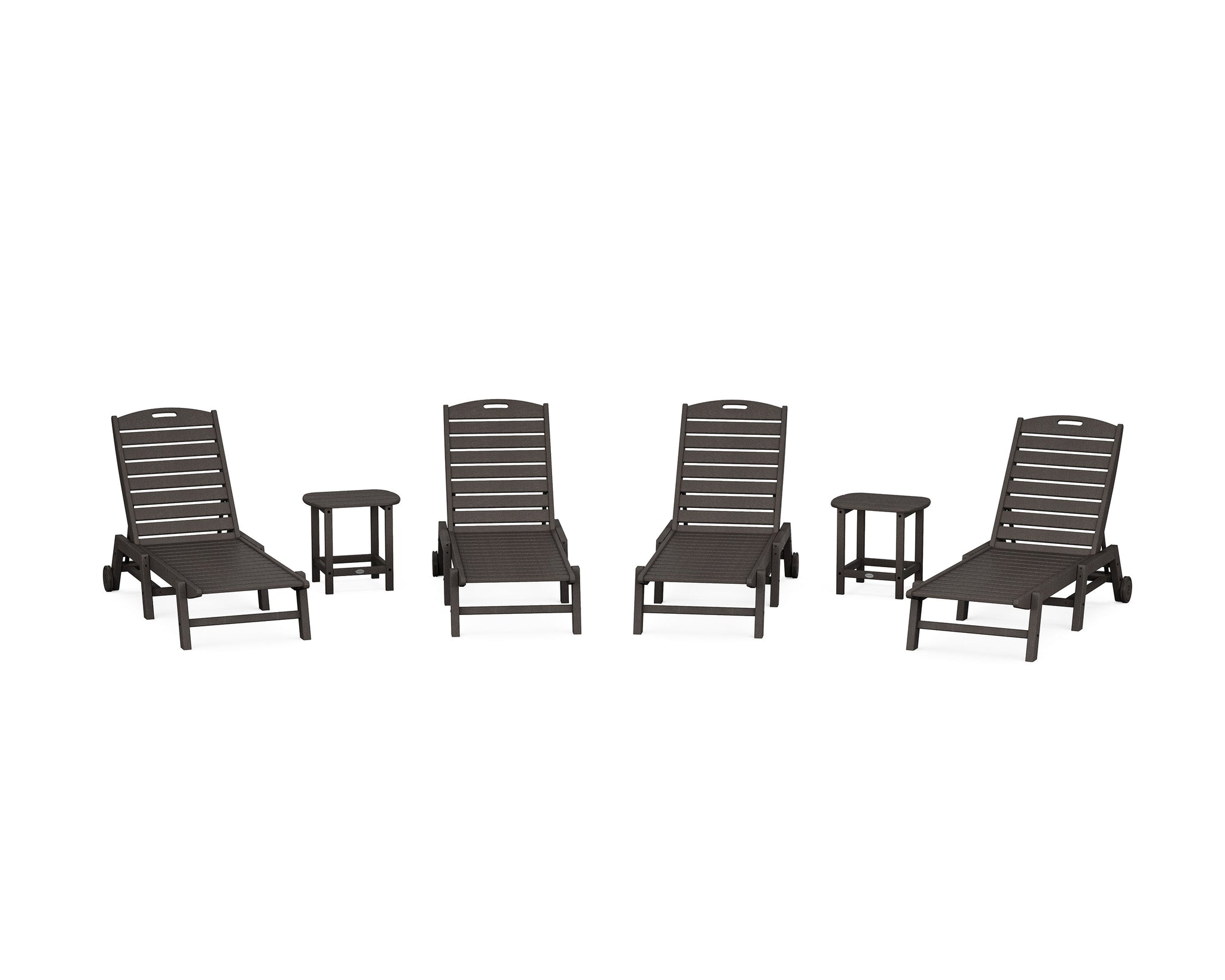 Nautical Chaise 6-Piece Set with Wheels